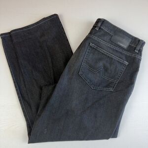 Alberto T400 Jeans Stretch Cotton Blend Mens 38x28.5 Modern Fit Faded Black